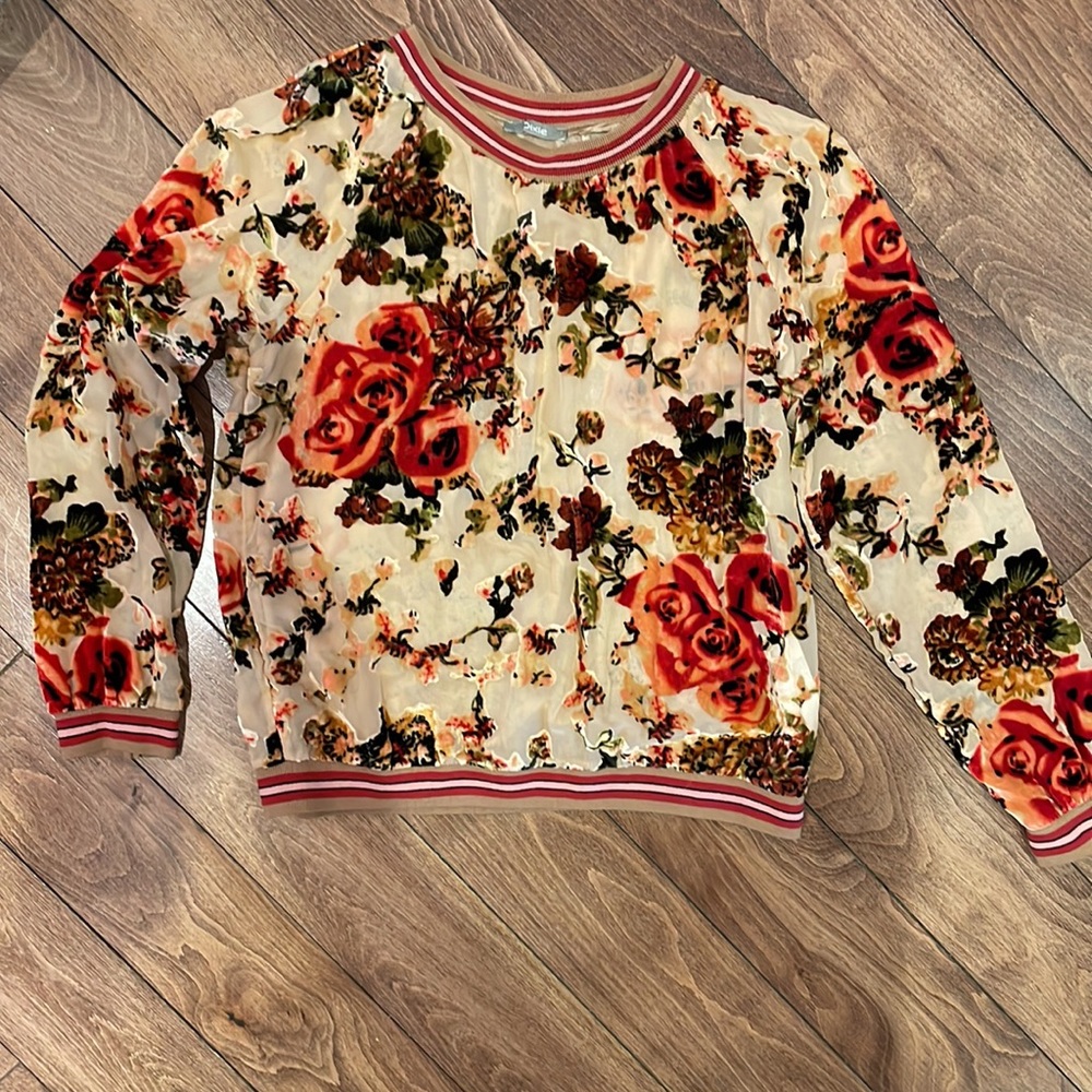 Dixie Sheer Velvet Burnout top